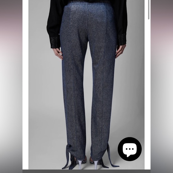 Zadig and Voltaire velours sparkle pants - Picture 3 of 9